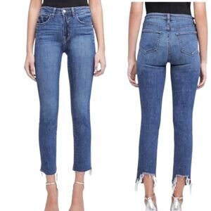 L'Agence Lorelei Ultra High-Rise Straight-Leg Jeans In Classic Vintage Blue 29